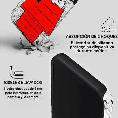 Carcasa Two Protect para iPhone - Snoopy Historieta