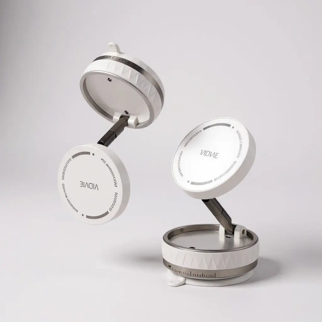 Soporte giratorio Magnetik para iPhone en color blanco