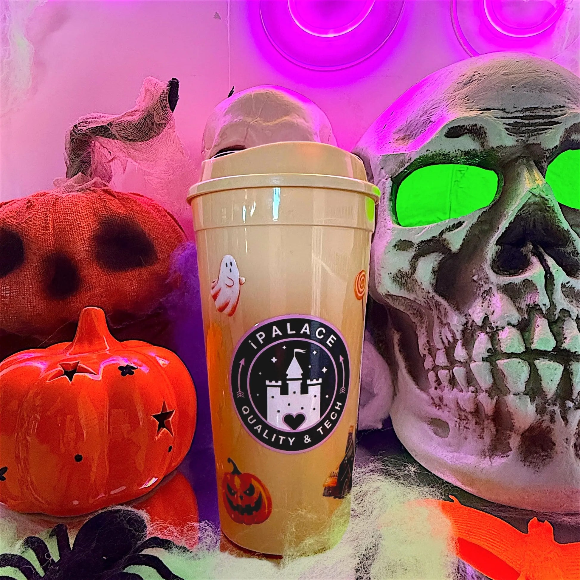 Vaso coleccionable color beige de Halloween 2025 - Coleccion exclusiva