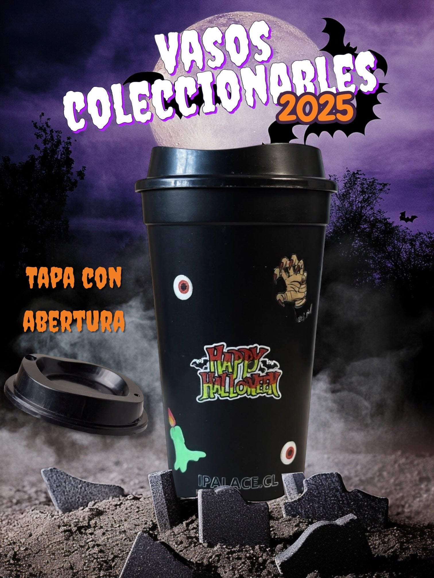 Coleccion exclusiva de Halloween en color negro - Vista trasera